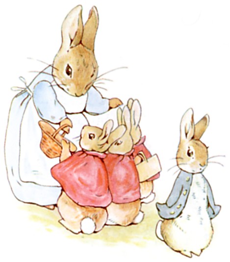 Whimsical Nursery Art \u2013 Cute Retro Animals 1984 Beatrix Potter The Tale of Peter Rabbit Original Large Vintage Print